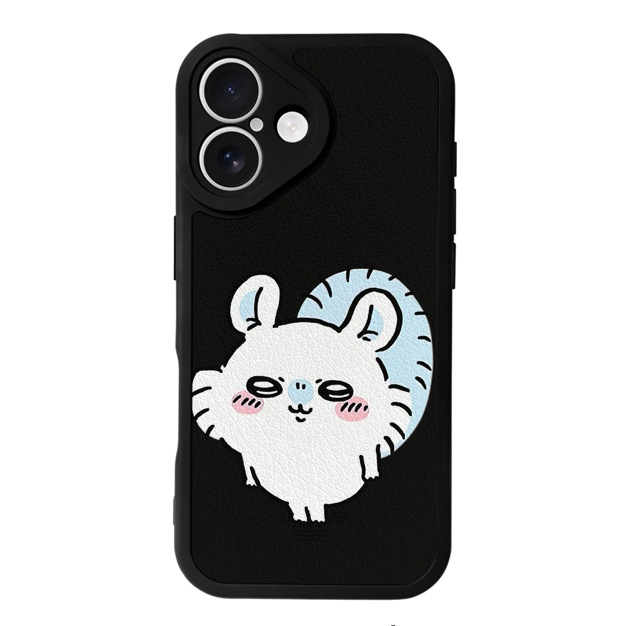 （画像用） ちいかわ モモンガ Chii-kawa Momonga 【iPhone 16シリーズ対応】シリコンスマホケース（レザー調） 材質：シリコン